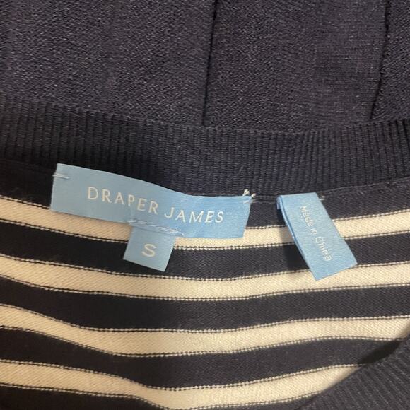 Draper James Dress Womens Small Striped Pleated Knit Short Sleeve Casual Summer - Picture 3 of 8